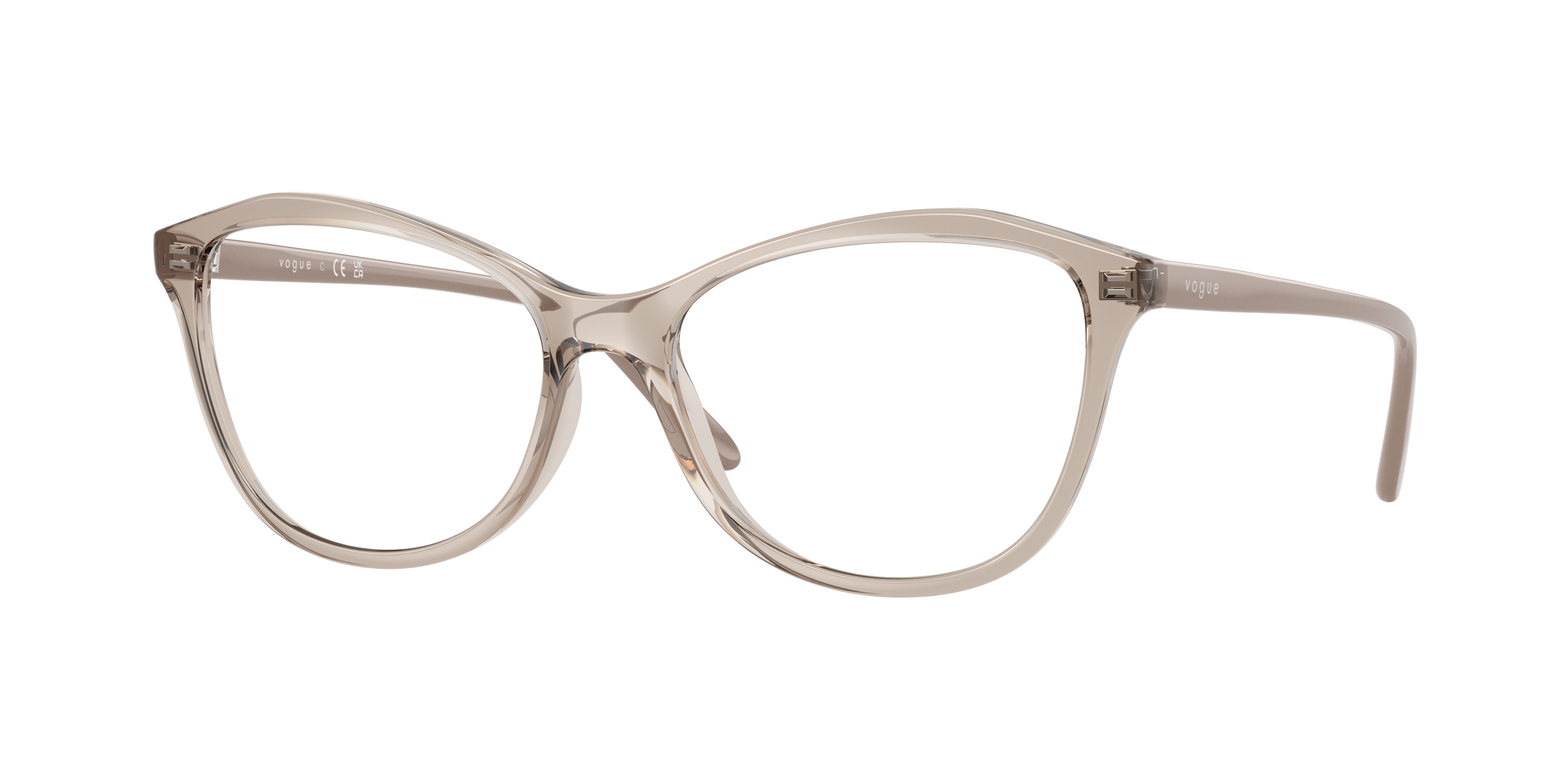 Vogue Eyewear Damen VO5602 2990 Optische Fassungen Nylon Braun Transparent Geometrisch Normal-image